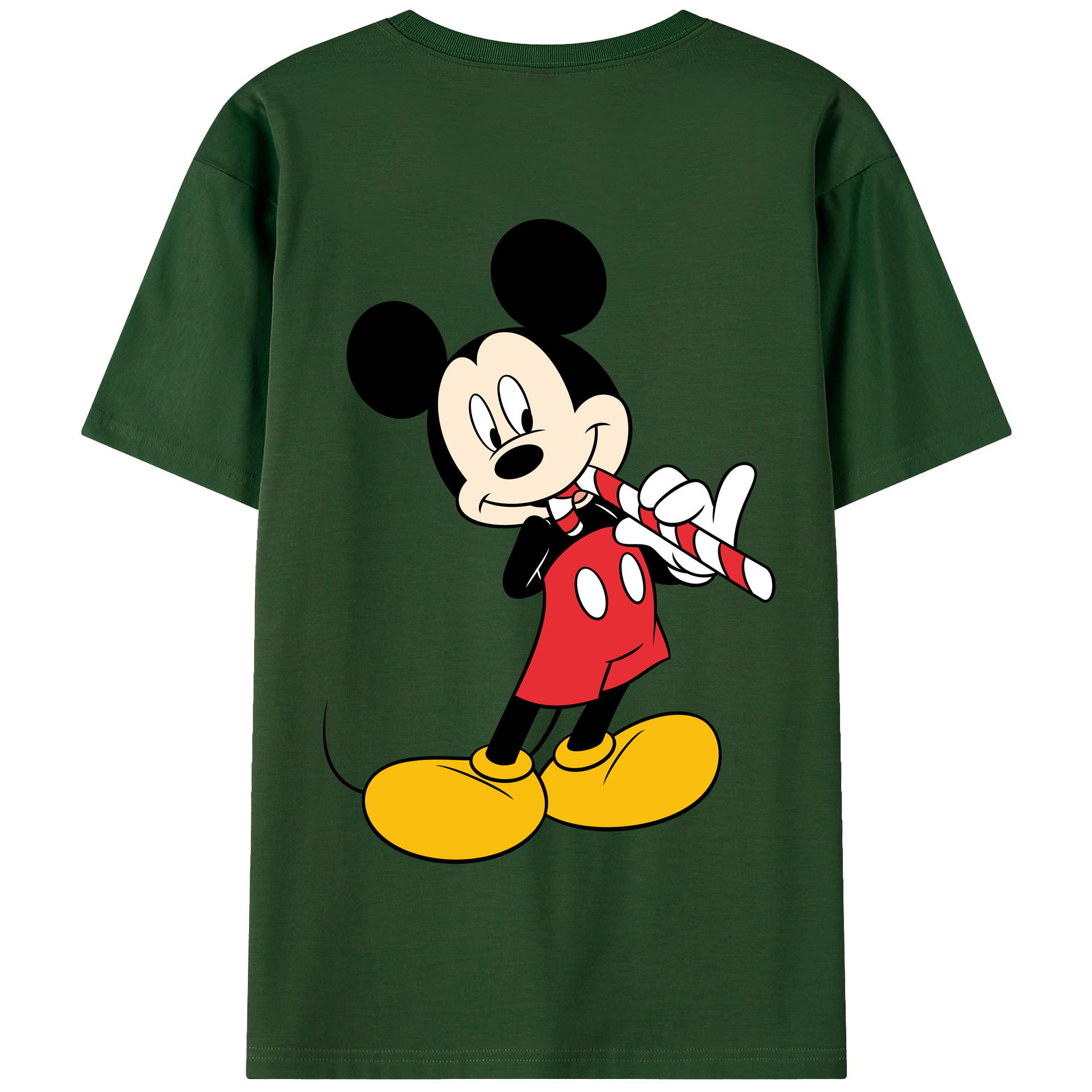 （画像用） ミッキーマウス Mickey Mouse 綿100％半袖Tシャツ（背面プリント）